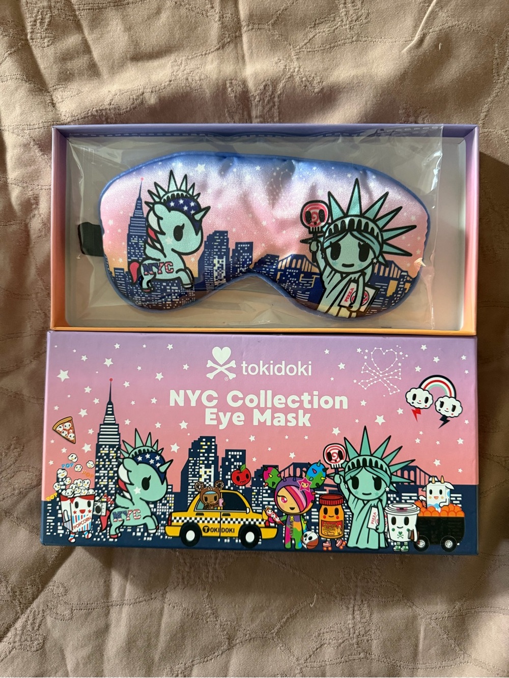 tokidoki Pink to Purple Gradient NYC Eye Mask